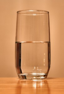 HALF A GLASS OF WATER