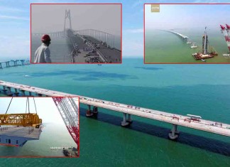 (មានវិឌេអូ)ស្ពានដែលវែងជាងគេលើលោករបស់ចិនសាងសង់ជិតរួចរាល់ហើយ!