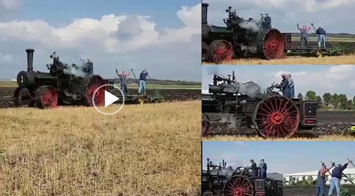 (Video)តិចច្រលំថាក្បាលរថភ្លើង!មិនមែនទេគឺត្រាក់ទ័រទេ