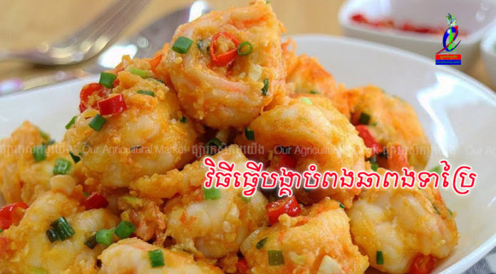 បង្គាបំពងឆាពងទាប្រៃឆ្ងាញ់ប្លែកមាត់ម៉ង!