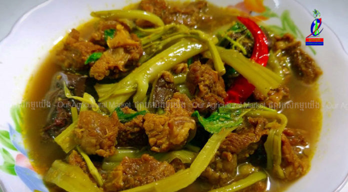 វិធីធ្វើសម្លម្ជូរគ្រឿងសាច់គោ!